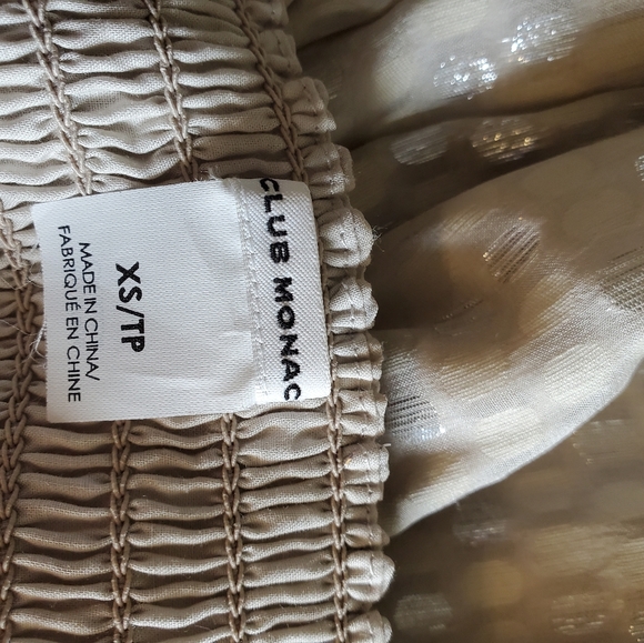 CLUB MONACO Grey Metallic Mini Skirt / XS - Picture 4 of 4